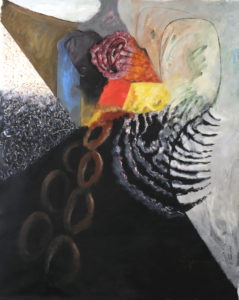 Une expérience errante -
Acrylique sur toile -
162x130 -
2011